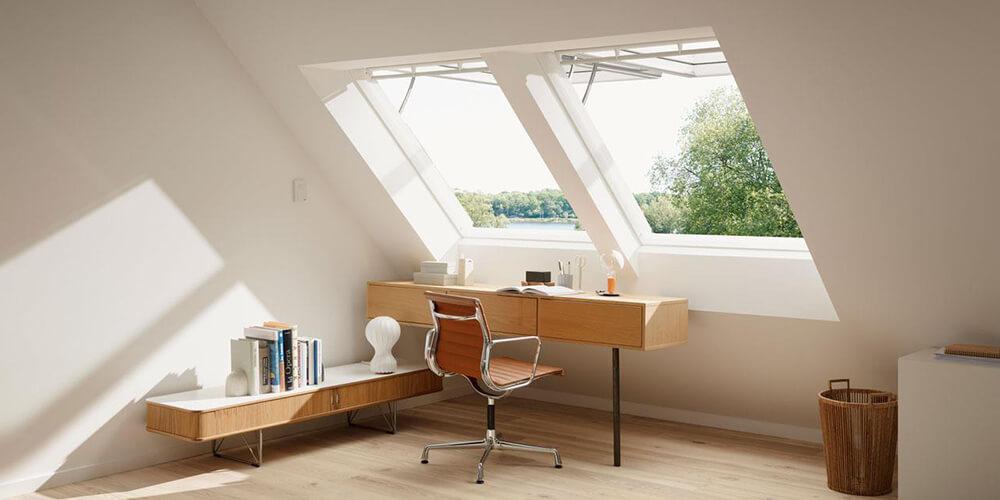 Παράθυρα Στέγης Άνω Άξονα- VELUX GPU integra - εσωτερική άποψη Παράθυρα Στέγης Άνω Άξονα- VELUX GPU integra - εσωτερική άποψη